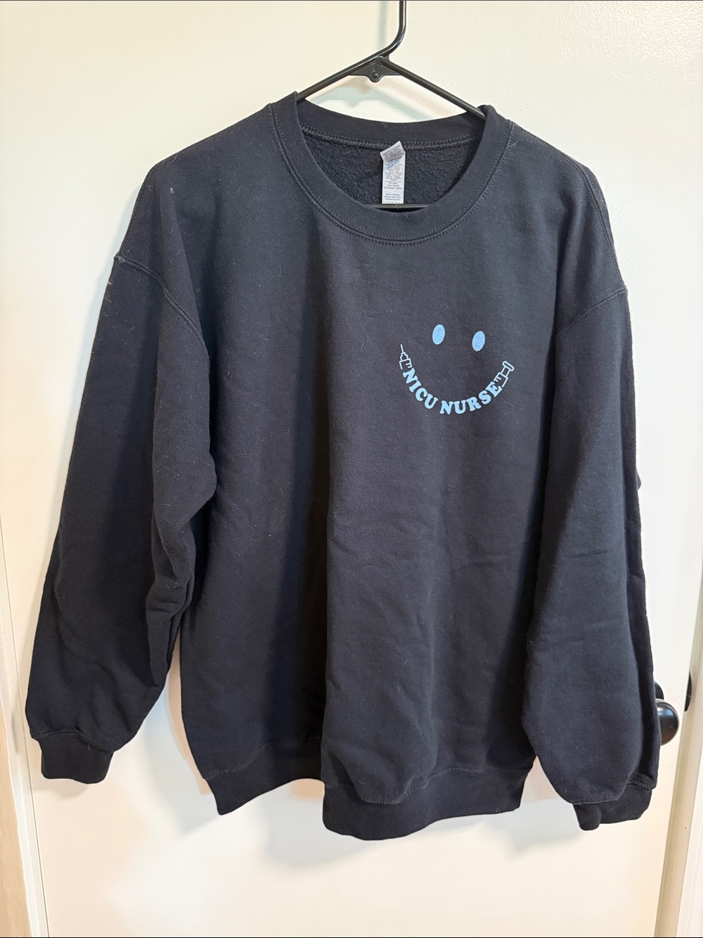 NICU Nurse Black Sweatshirt
